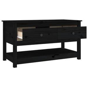 Couchtisch D822 Schwarz - Massivholz - 49 x 55 x 102 cm