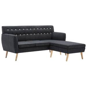 L-förmiges Sofa 296124 Grau - Holzwerkstoff - Textil - 138 x 82 x 172 cm