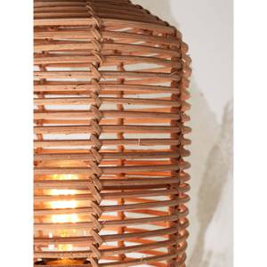 Dekorative Tischleuchte TANAMI Braun - Holz - Durchmesser Lampenschirm: 25 cm