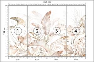 Papier Peint FEUILLES Plantes Aquarelle 368 x 254 x 254 cm