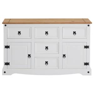 Sideboard CAMPO Weiß - Massivholz - Holzart/Dekor - 125 x 76 x 40 cm