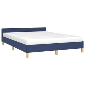 Bettgestell mit Kopfteil 3016044-1 Blau - Braun - 143 x 193 cm