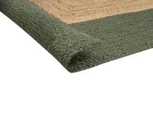 Tapis tressé KARAKUYU Beige - Vert - Fibres naturelles - 300 x 1 x 400 cm