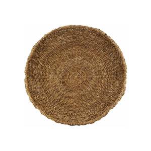 Grande corbeille ronde en jonc Fibres naturelles - 55 x 8 x 55 cm