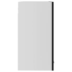 Armoire en verre suspendue 3016496-12 Noir - Blanc - Largeur : 60 cm