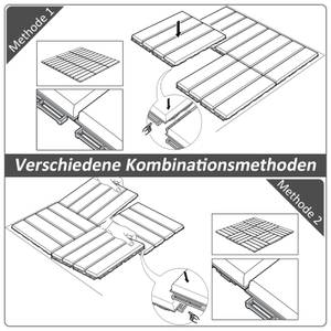 Terassenfliesen 844-278BK Esche Schwarz Dekor