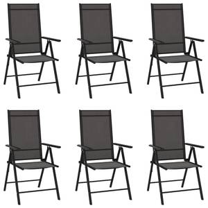 Chaise de jardin (lot de 6) 3005527-2 Noir