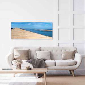 Tableau panorama design dune du pyla 80 x 30 cm - Fibres naturelles