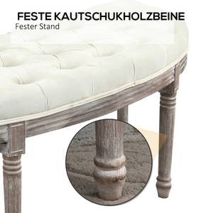 Sitzbank  838-067 Beige - Textil - 49 x 49 x 142 cm