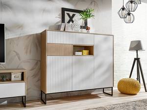 Highboard ZOE Braun - Holzwerkstoff - 149 x 132 x 40 cm