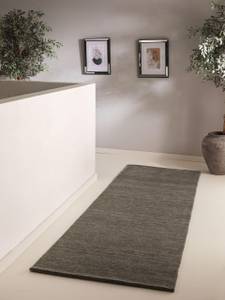 Tapis de couloir en laine Jamal Gris - 70 x 200 cm