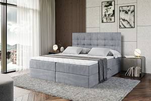 Boxspringbett BERO Grau - 180 x 110 cm - H4