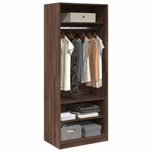 Kleiderschrank 298537-1 Dunkelbraun - Breite: 80 cm