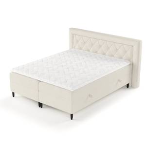 Boxspringbett Avani mit Latex-Topper Beige - Breite: 140 cm