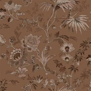 papier peint fleurs vintage 6962 Marron - 50 x 900 x 900 cm