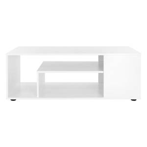 Table basse 110x50x41cm Blanc Blanc - Bois manufacturé - 50 x 41 x 110 cm