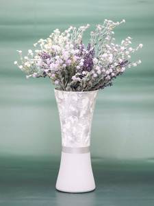 Vase en verre peint à la main Gris - Verre - 12 x 30 x 12 cm