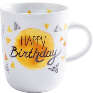 Becher 0,35 l Happy Cups Happy Birthday Porzellan - 9 x 11 x 9 cm