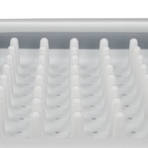 Égouttoir à vaisselle pliable Gris - Blanc - Matière plastique - 37 x 13 x 32 cm