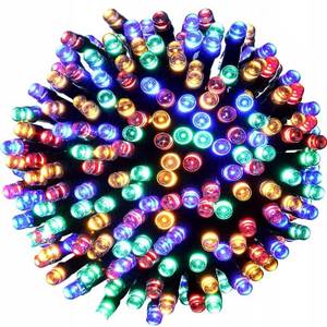 Solarlichterkette 100 LED - MULTICOLOR Kunststoff - 1 x 3 x 1000 cm