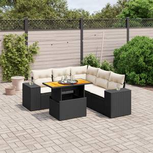 Gartensitzgruppe K4553(6-tlg) Schwarz - Massivholz - 69 x 62 x 62 cm