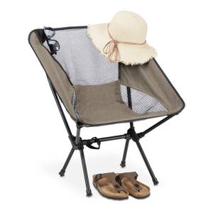 Campingstuhl ultraleicht Beige - Schwarz