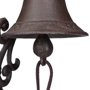 Cloche de porte au style antique Marron - Métal - 13 x 27 x 12 cm