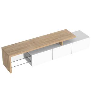 Buffet TV Cronus Ⅱ Blanc brillant - Bois - Blanc