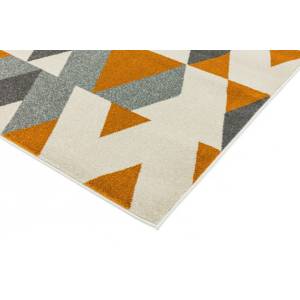 Tapis de salon WESSON PYRAMID Orange - 120 x 170 cm