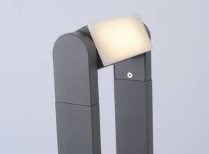 LED Wegelampe Grau - Metall - 16 x 65 x 16 cm