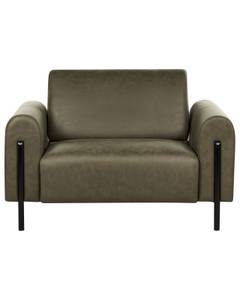 Fauteuil ASKIM Noir - Vert foncé - Vert