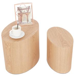 Set Mit 2 Beistelltischen SOKLE Beige