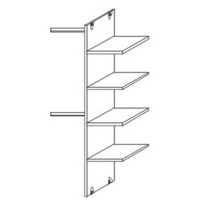 Schwebetürenschrank Inneneinteilung H/T 197,7/54,6 cm