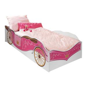 Bett Kate Prinzessinnen Pink - Weiß - Holzart/Dekor - 94 x 47 x 205 cm