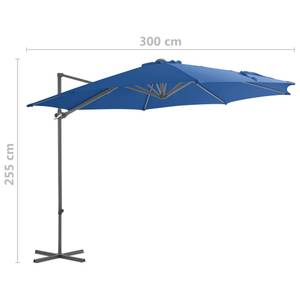 Parasol en porte-à-faux Bleu