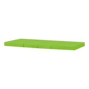 Lit enfant haut BasicJumbo Blanc crème brillant - Vert - Blanc