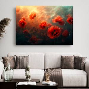 Bild Mohnblume Blumen XXXI 120 x 80 cm