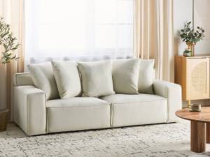 3-Sitzer Sofa VISKAN Weiß - Textil - 200 x 67 x 82 cm