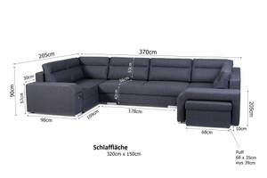 Ecksofa ALVA Braun