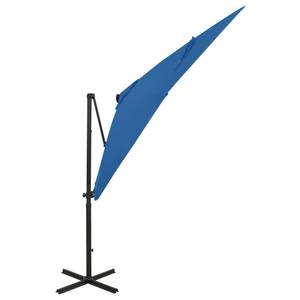 Ampelschirm mit LED D769 Himmelblau - 250 x 230 x 250 cm