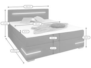 Boxspringbett Dallas Weiß