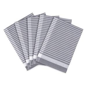 Exclusiv torchon à vaisselle 5 pcs Gris lumineux