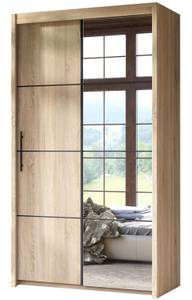 Kleiderschrank Ivona sonoma eiche 2-trg Braun - Holzwerkstoff - 120 x 216 x 62 cm