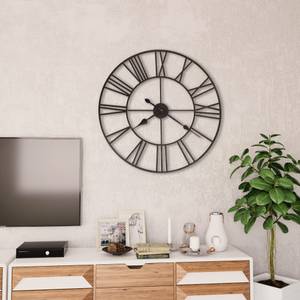 Horloge murale 50644 Noir - Métal - 80 x 80 x 80 cm