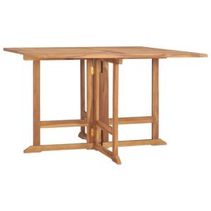 Table de salle à manger de jardin Marron - Bois massif - 110 x 75 x 110 cm