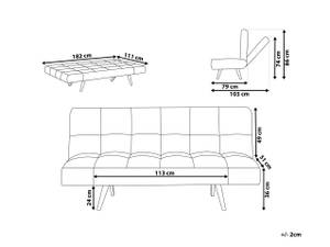 3-Sitzer Sofa INGARO Blau - Grau - Grün - Hellblau - Multicolor - Eiche Hell - Rot