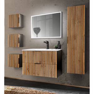 Badmöbel Set XANTEN (6-tlg) Braun - Holzwerkstoff - 180 x 200 x 46 cm