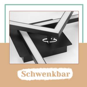 LED Deckenleuchte Eis Schwarz