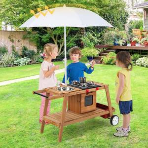 Garten Küche Spielset Weiß