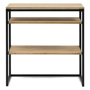 Console Buffet 2EE 80x40x80cm NG-EV Noir - Bois massif - Bois/Imitation - 80 x 80 x 40 cm